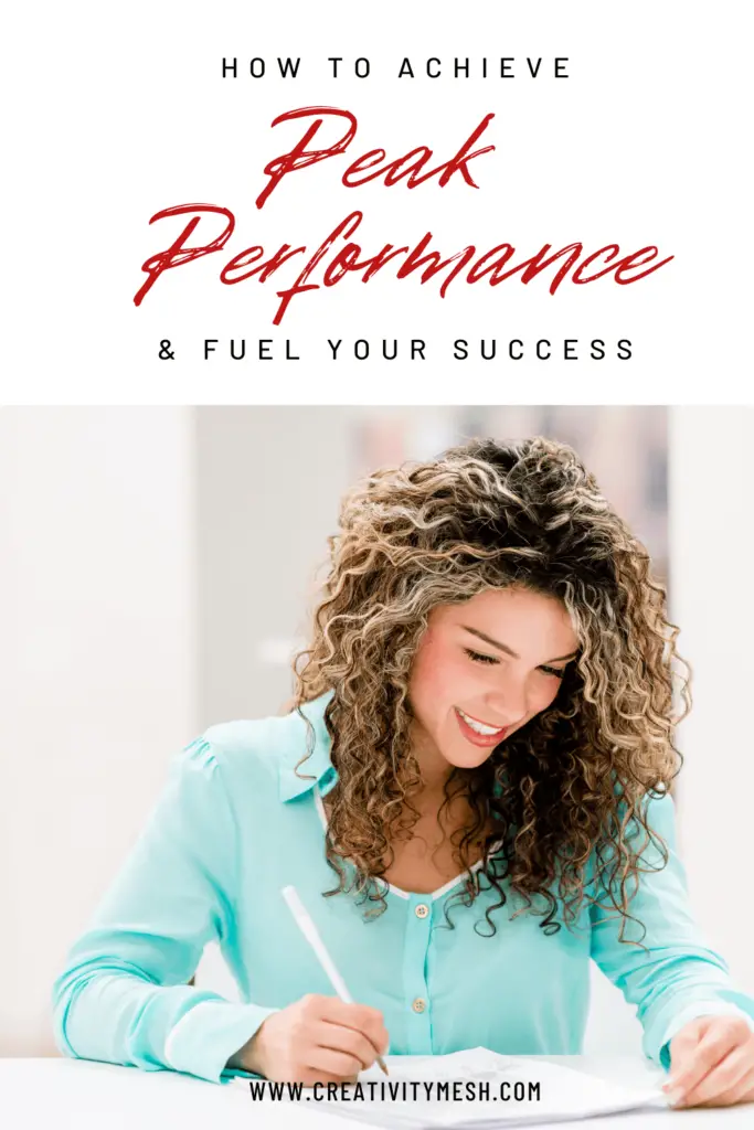 how to reach peak performance and fuel your success