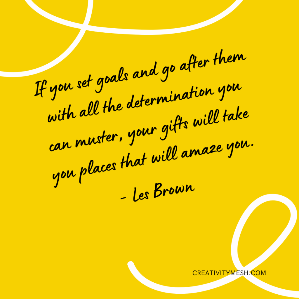 good quotes on setting goals
